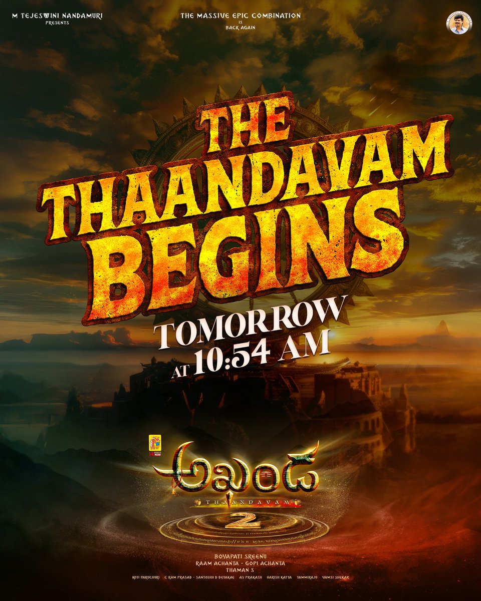 Stay tuned for the update….Tomm @ 10:54 AM !!
#Akhanda2