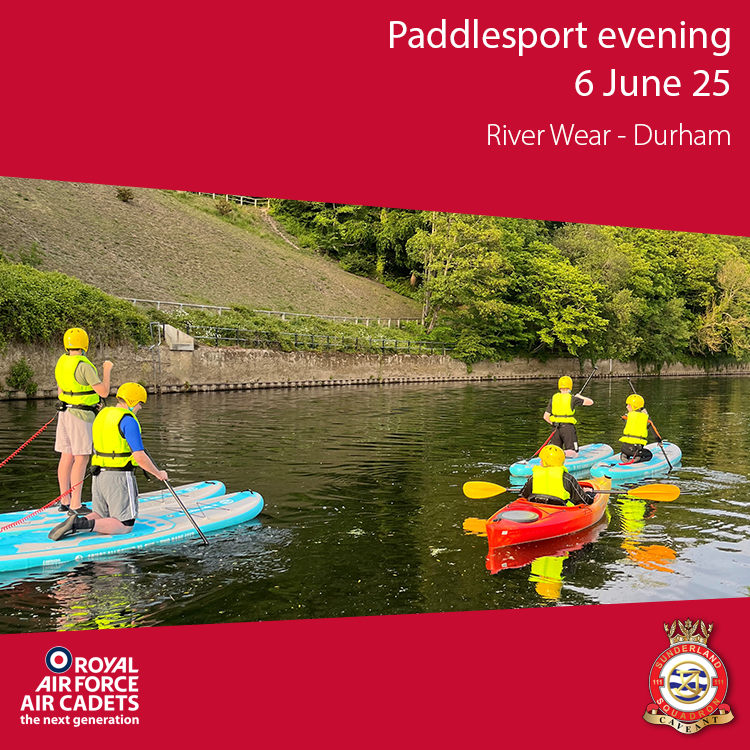 Last night saw the first of our Summer paddle evenings take place in Durham!

Cadets were able to take to the water in various craft and enjoy an inspirational journey on the historic River Wear...

Evening sessions are now a staple of our Training Programme - check Cadet Portal!
