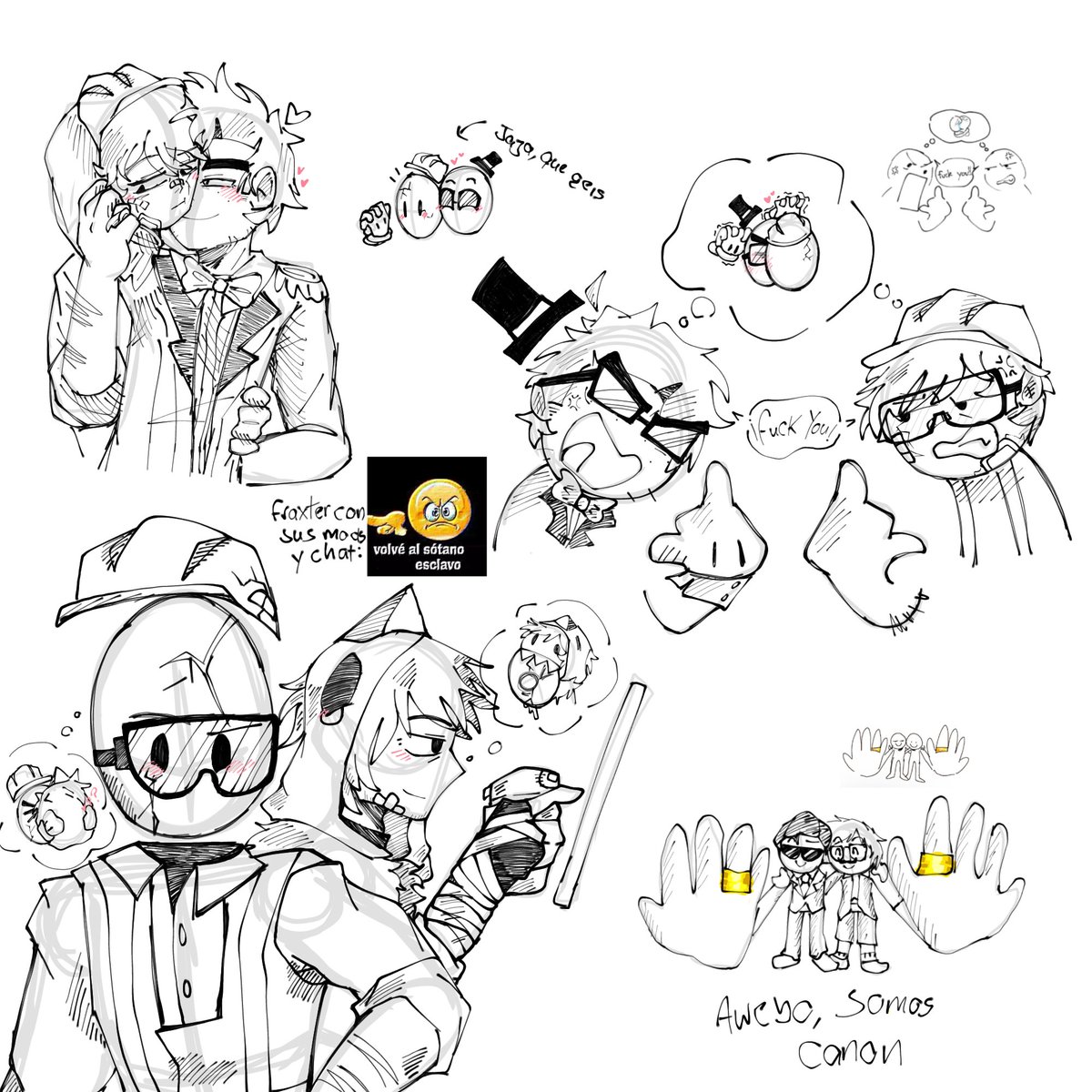 MiaZzZ___'s tweet image. Aquí dejo todos los dibujos relacionados a #WebonesShow !
Esta serie me marco de todas las webadas que hicieron en el server, me hicieron conocer gente muy bonita y actualmente espero que los webos se reúnan más para que jueguen, ame TODO, GRACIAS🫶✨💗

#WebonesShowFanart