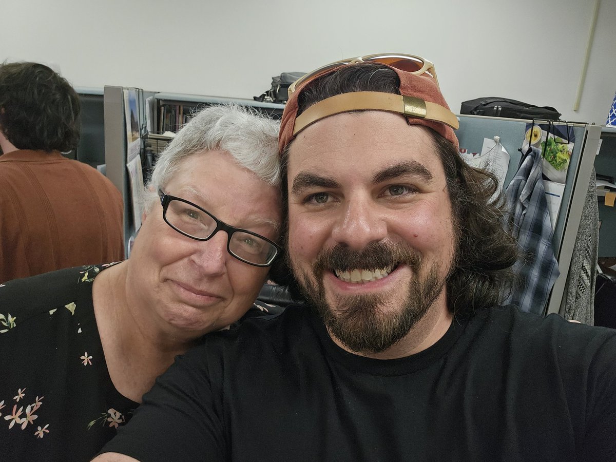 Every time I get to hang out with <a href="/PatBradleyWAMC/">Pat Bradley</a> is time I cherish. A personal radio hero who i am extremely stoked to call friend &amp; coworker!!! Taken after the 2025 <a href="/WAMCNews/">WAMC News</a> meeting yesterday.