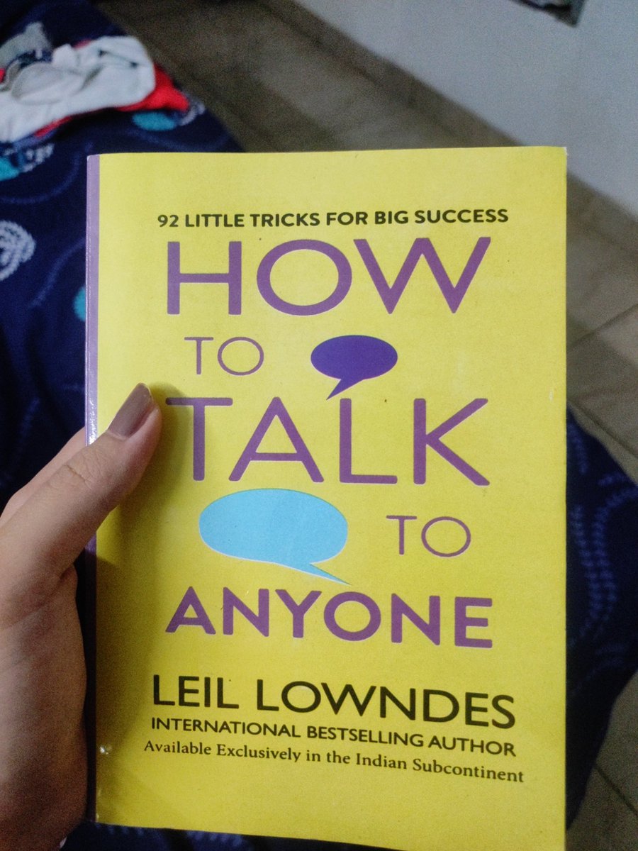 SejalKaur16's tweet photo. Really honed my communication skills🫡
A must read if you're an introvert
#bookstoread
#howtotalk https://t.co/NrQxe0TT77
