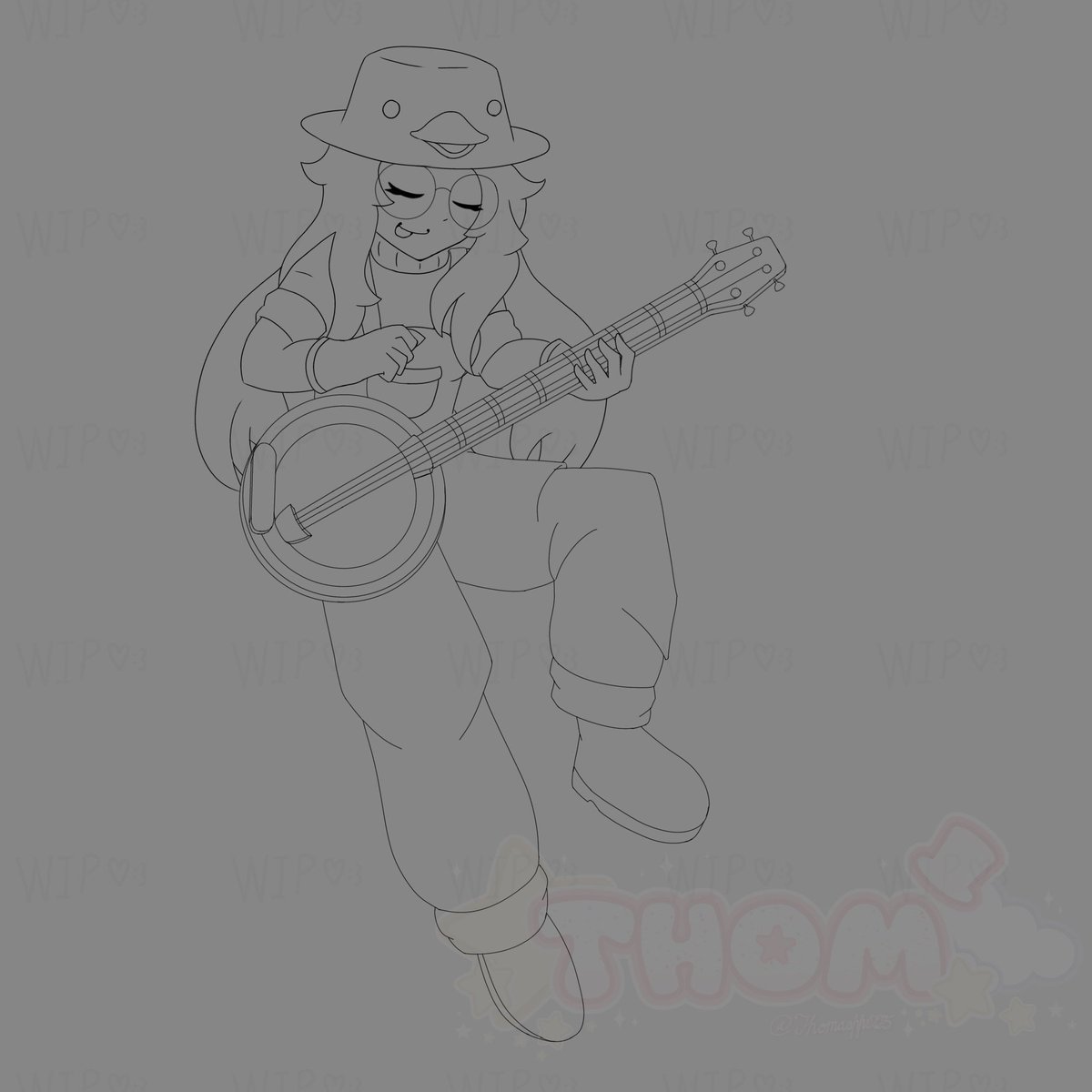 thomaspp025's tweet image. WIP Lineart Of Ducky DJ 🦆🦆
She's Rocking With It! 🎸🎸🔥🔥
I Will Finish This Art Piece Tmr At Most ❤️❤️
(Like And RTs Will Be Appreciated!!) 😚
#Roblox #RobloxArt 
#RobloxArtist #DigitalArt 
#TowerDefenseSimulator