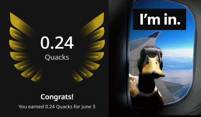 the4ksid's tweet photo. 0.24 Quacks earned @wallchain_xyz

Not flexing numbers -
Celebrating organic growth.

Real content > Spam
Quality > Quantity

Quackonomics in motion 🦆 https://t.co/Wcs27h5CKT