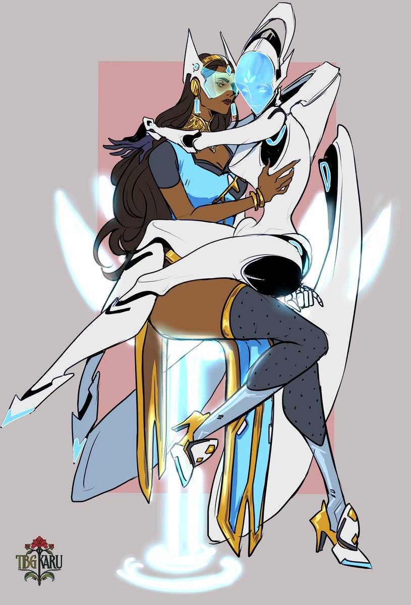 Overwatch tech yuri
#OverwatchFanart  #Symmetra #Echo #Symmecho