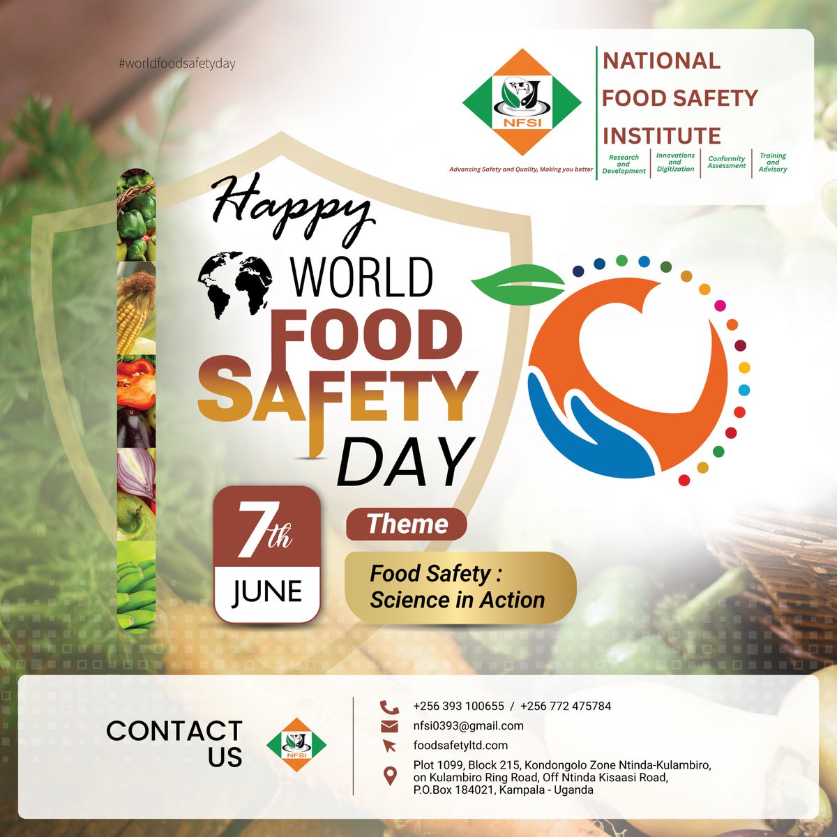 FoodSafety_Asso's tweet photo. 2. As one of leading providers of food safety, SPS, quality, and standards-related services in Africa, we understand the critical role science plays in safeguarding our food supply. This is particularly vital in the context of agro-food trade.

#WorldFoodSafetyDay #FoodSafety https://t.co/NPA2DuwX5Q