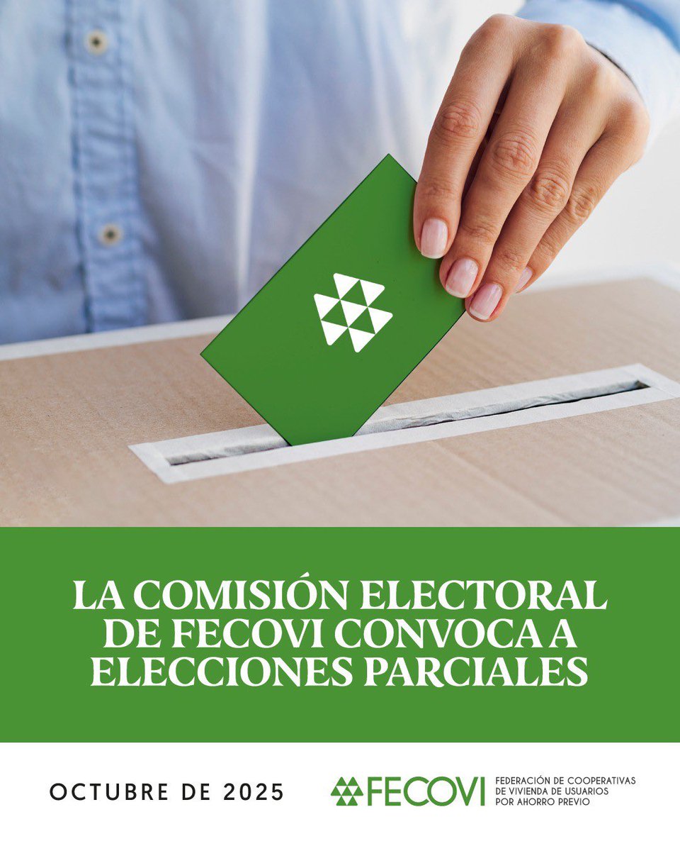 FECOVI convocará a elecciones parciales en el mes de Octubre.