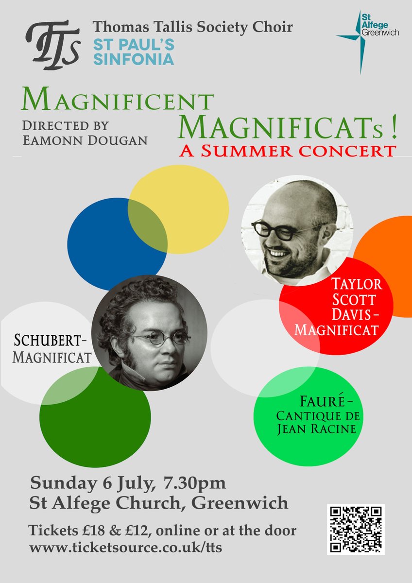 Our summer concert is Magnificent Magnificats! The much-loved Cantique de Jean Racine plus gorgeous Magnificats by Schubert and by Taylor Scott Davis  <a href="/TaylorScDavis/">Taylor Scott Davis</a> - the latter seems set to become a modern classic! 
Tickets: ticketsource.co.uk/whats-on/green…