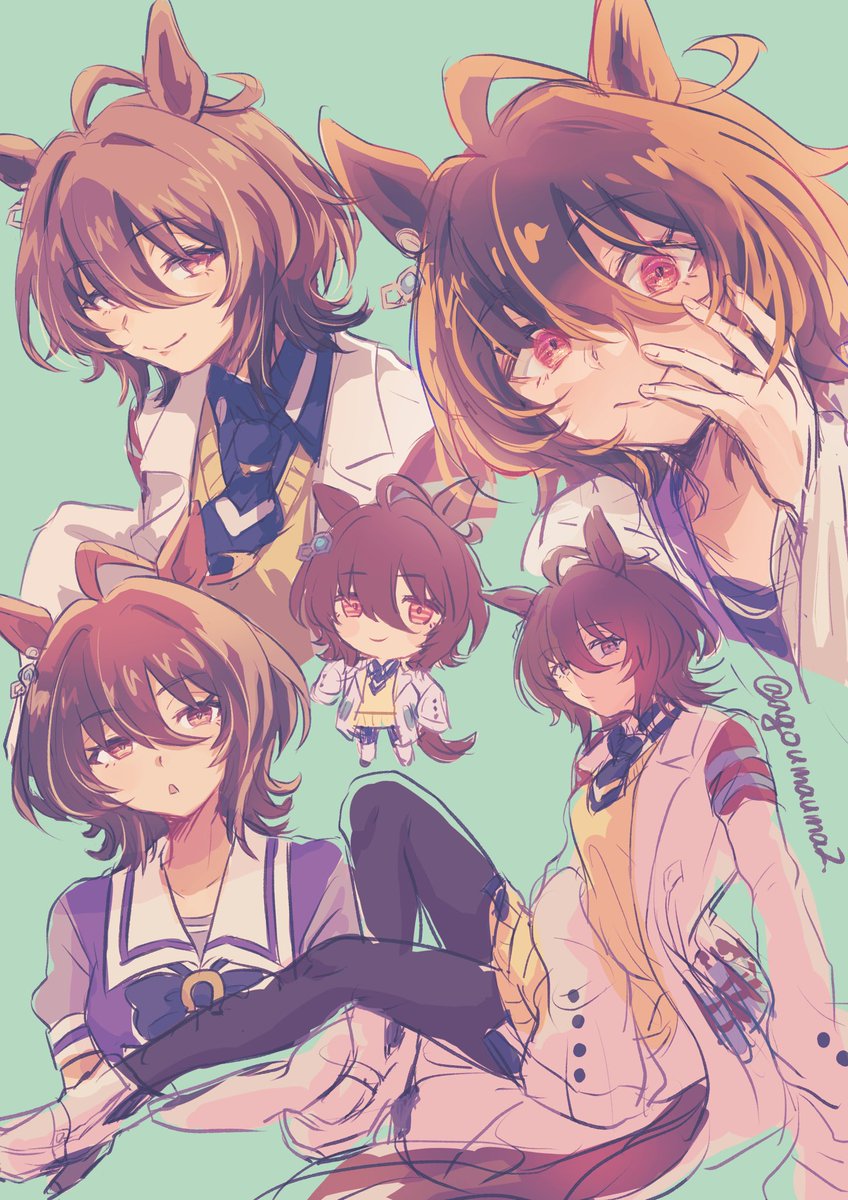 agoumauma2's tweet image. 久々におえかきした〜