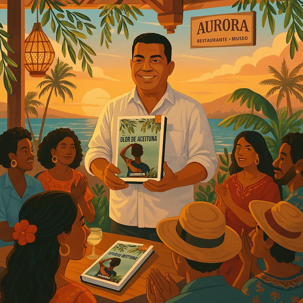 clan_isho's tweet photo. Hoy Riohacha huele a libro nuevo.
A memoria, barrio, mar… y aceituna.

Esta noche nos encontramos con Olor de aceituna, la nueva obra de Ángel Roys Mejía.
🕡 6:30 p.m.
📍 Restaurante-Museo Aurora
🎟️ Últimos cupos: 311 430 6716

#OlorDeAceituna #ClanIisho #SolDeLetras https://t.co/2Vji3DBk2f