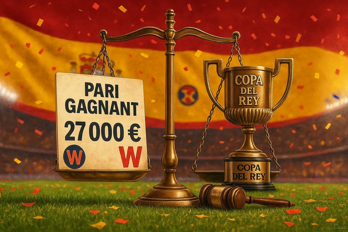 🔥 27 000 € sauvés grâce à la Copa del Rey ! Un parieur bat Winamax au tribunal : pari refusé malgré une cote affichée. Preuve et transparence gagnent. Lisez l’histoire : droit-jeu-pari.com/2025/06/27-000… #CopaDelRey #ParisSportifs #Transparence #ANJ