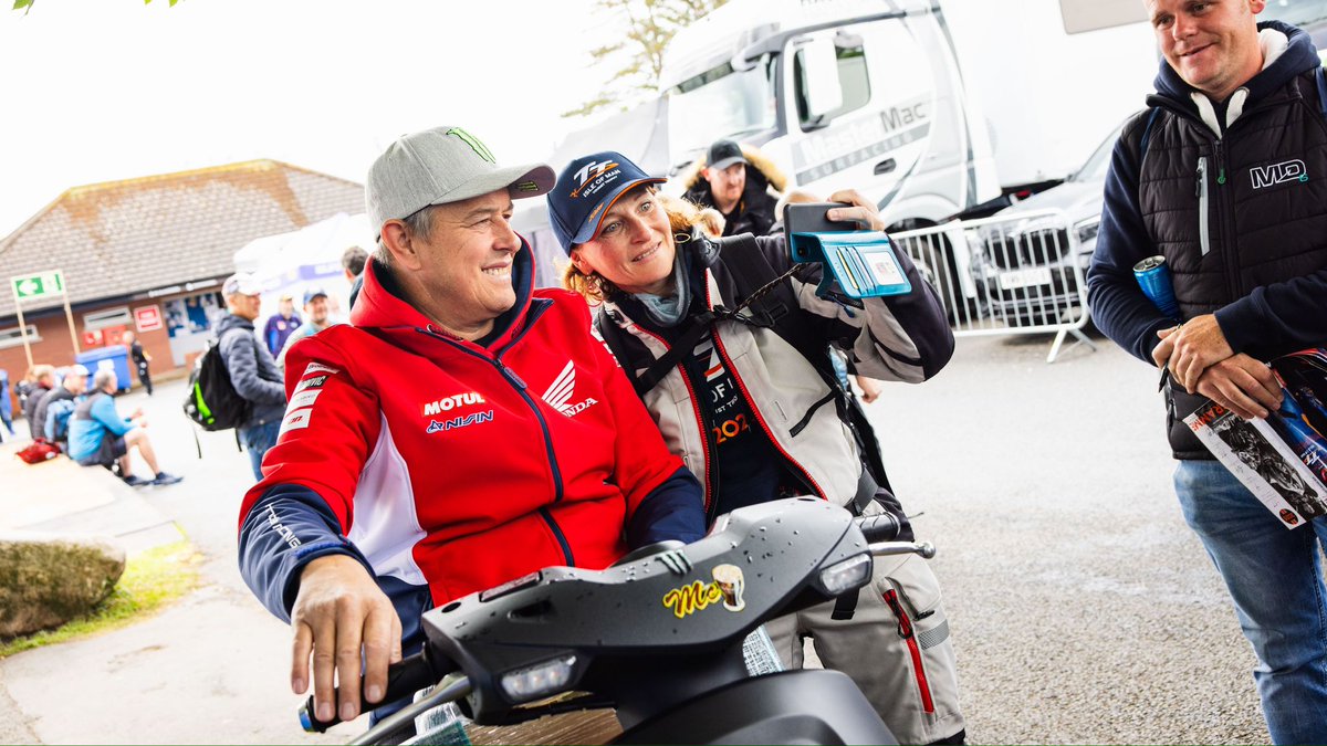 Lots of opportunity to get your final selfies and signatures in the paddock today ahead of the Senior TT