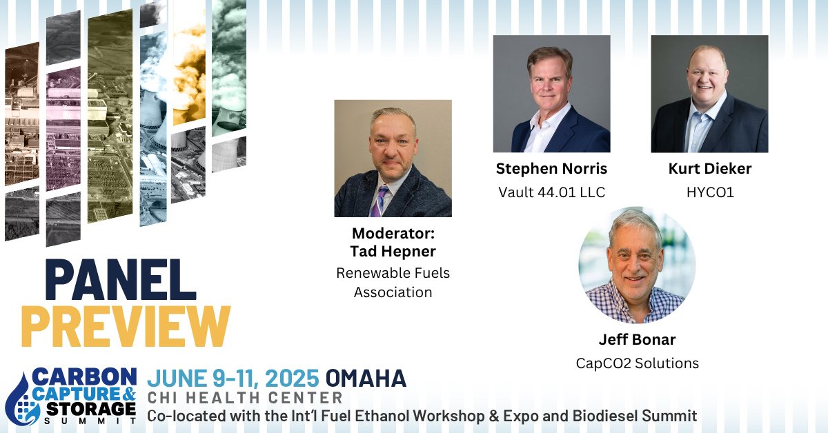 #FEW25 Panel Preview Utilizing Waste CO2 for Valuable Products. Featuring <a href="/EthanolRFA/">Renewable Fuels Association</a> , Vault 44.01 LLC, <a href="/hyco1inc/">hyco1</a> and CapCO2 Solutions
View the full agenda at shorturl.at/QhgKZ