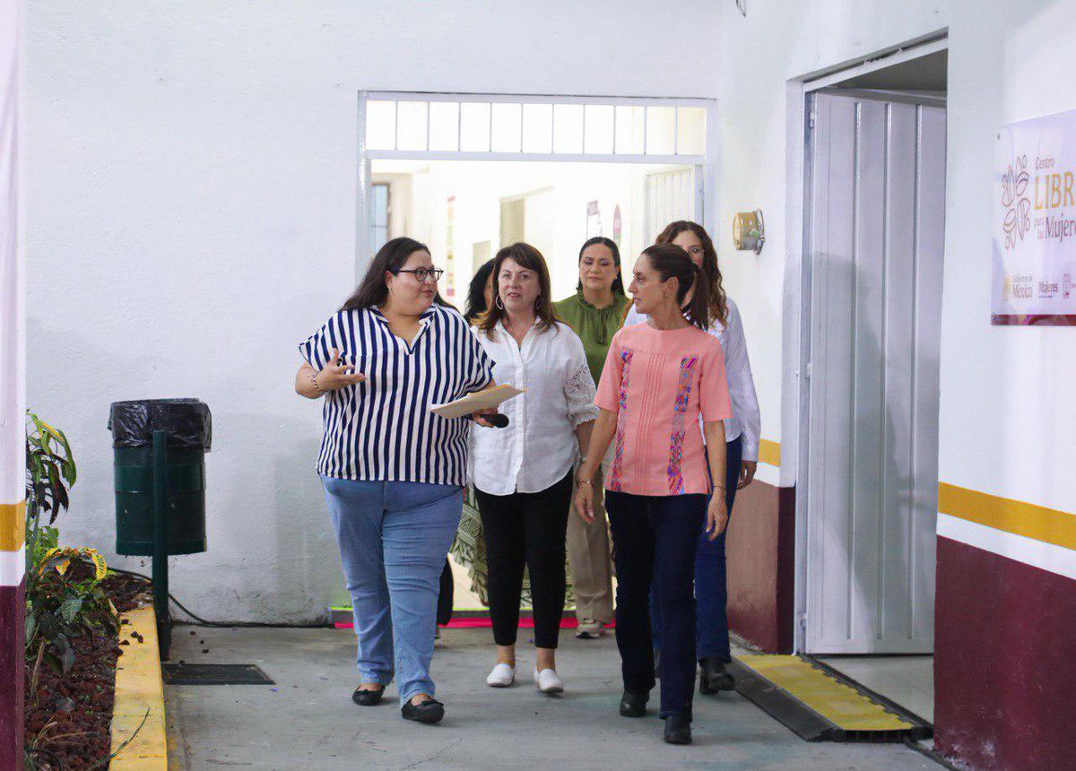 Junto con la Presidenta <a href="/Claudiashein/">Claudia Sheinbaum Pardo</a> y en compañía de la gobernadora <a href="/margarita_gs/">Margarita González Saravia</a> inauguramos el #CentroLIBRE para las Mujeres en Temixco, Morelos. 

Éste espacio brindará asesoría jurídica, asesoría psicológica, orientación por parte de trabajadoras sociales y diversos
