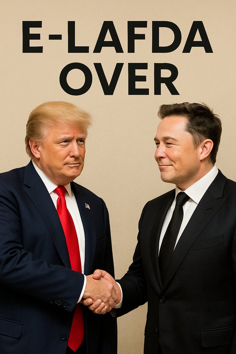 🚨 BREAKING : The Trump-Musk feud hits the delete button! 🚨

After a week of political jabs and financial jolts, the Trump-Musk drama takes a twist:

#Trump : "I just wish him well."

#Musk : Deletes spicy tweets, replies "Likewise."

#DonaldTrump #ElonMusk #PoliticalDrama