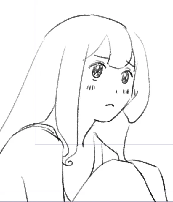かわいい顔描けた 