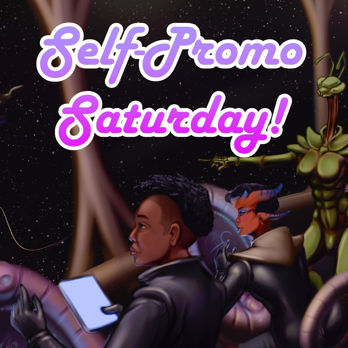 It's #selfpromosaturday again!

You know what that means! Keep me in the loop, #ttrpgfamily!  

Making Modules? Dice? Art? Livestreams? Games? Kickstarting?  Share it here! 

&amp; if you're able, engage w/ ur fellow creators, like, &amp; RT to boost us in the algorithm!