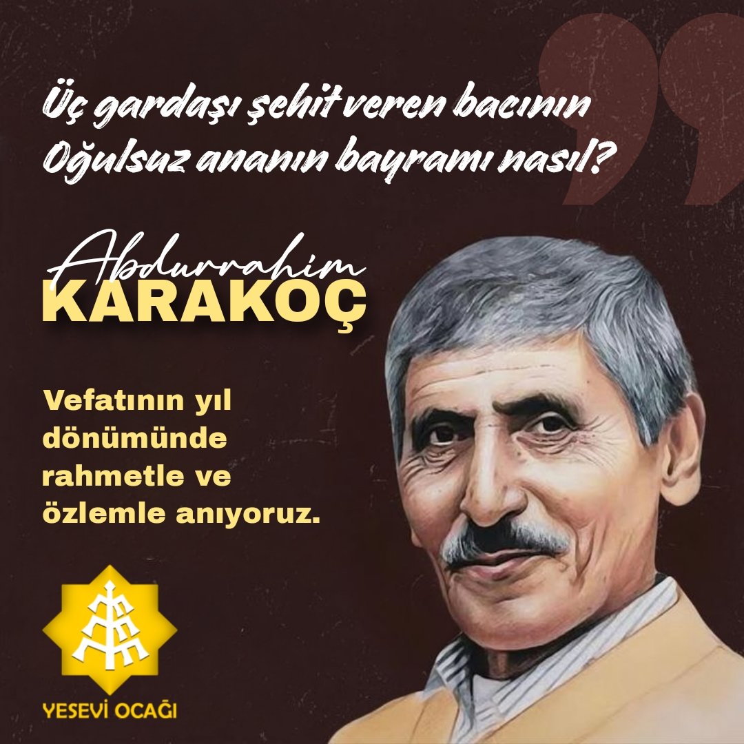 yeseviocagi's tweet photo. Usta şair ve yazar Abdurrahim Karakoç'u vefatının yıl dönümünde rahmetle ve özlemle anıyoruz.
#abdurrahimkarakoç https://t.co/cEO8yhRT3p