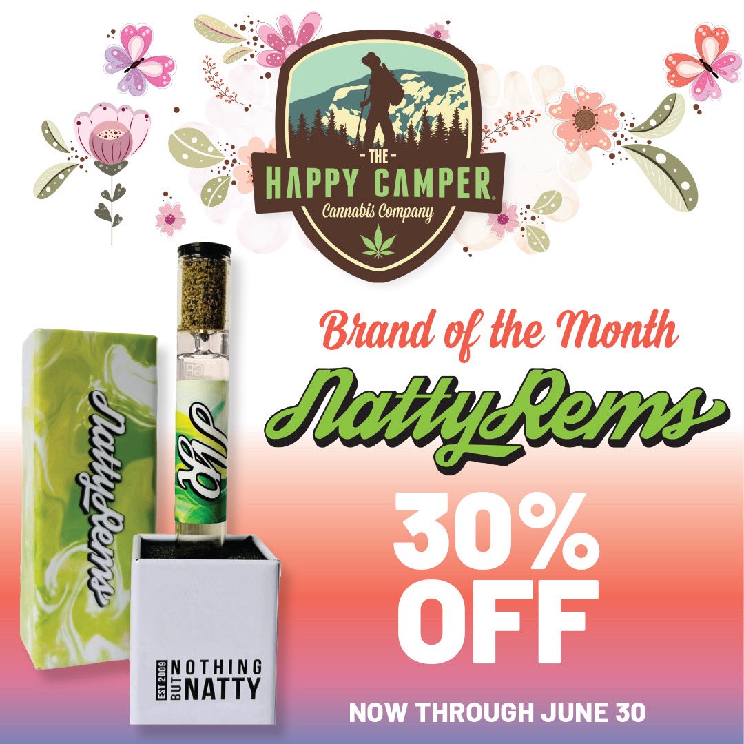THCbailey's tweet photo. 🏕️Meet one of our featured brands this month: Natty Rems 🌿 Known for their commitment to quality and craftsmanship, they’ve built a solid reputation in the industry. Stop by The Happy Camper to learn more about what they do!
#DiscoverSomethingNew #WellnessVibes https://t.co/VDtT3DeHGX