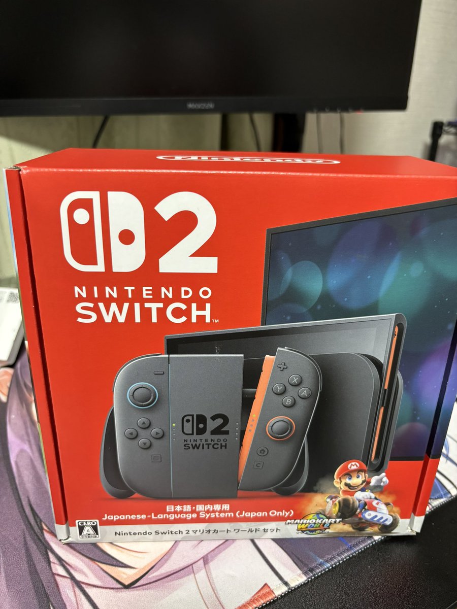 simca4649's tweet image. switch2ゲットー！！
カービィのエアライダーまで開けるかわからんけど！笑