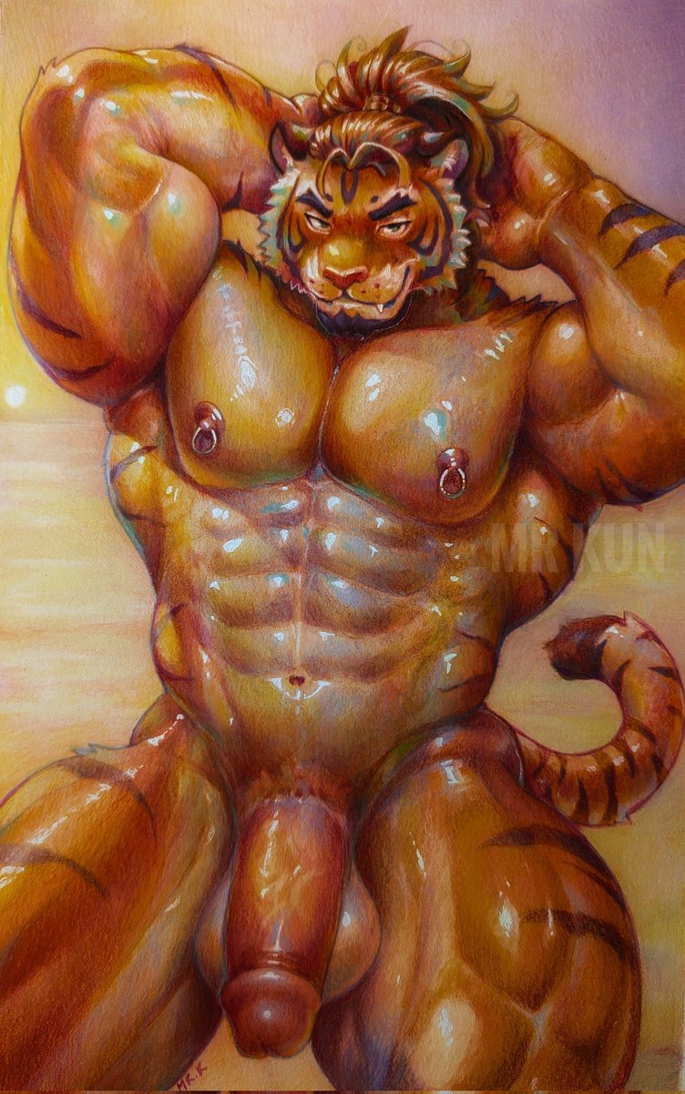 Hello! 🐯 #furry #bara #muscle #tiger