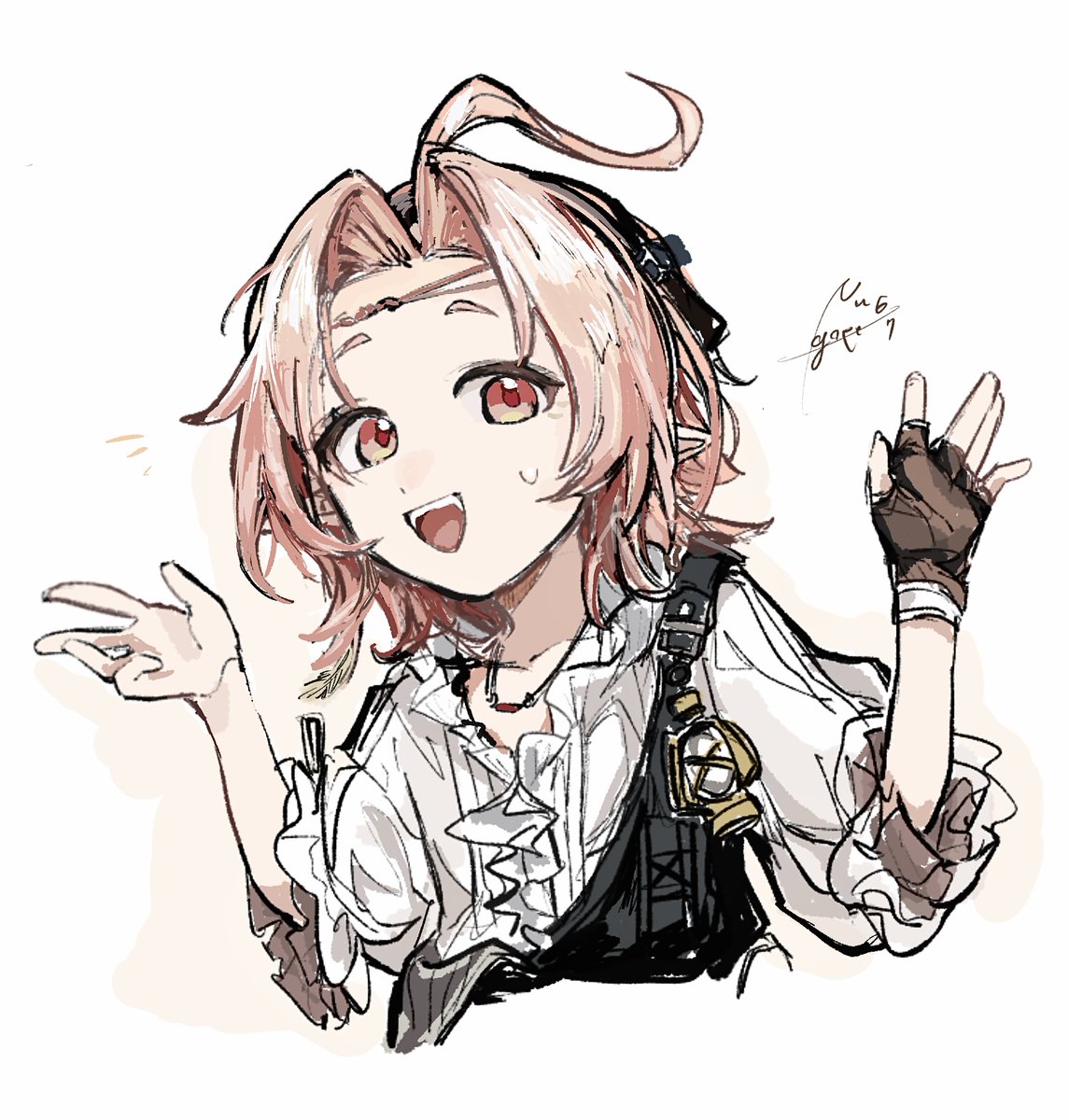 おでこちゃん（＋30min）
#アークナイツ版深夜の真剣お絵かき60分一本勝負