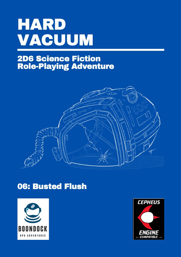 It's tricky promoting a novel while rolling out new issues for a #ttrpg series, but the next HARD VACUUM adventure is on track for release mid-June. The action returns to deep space and fans of John D. MacDonald will appreciate the title.
#CepheusEngine
drivethrurpg.com/en/publisher/2…