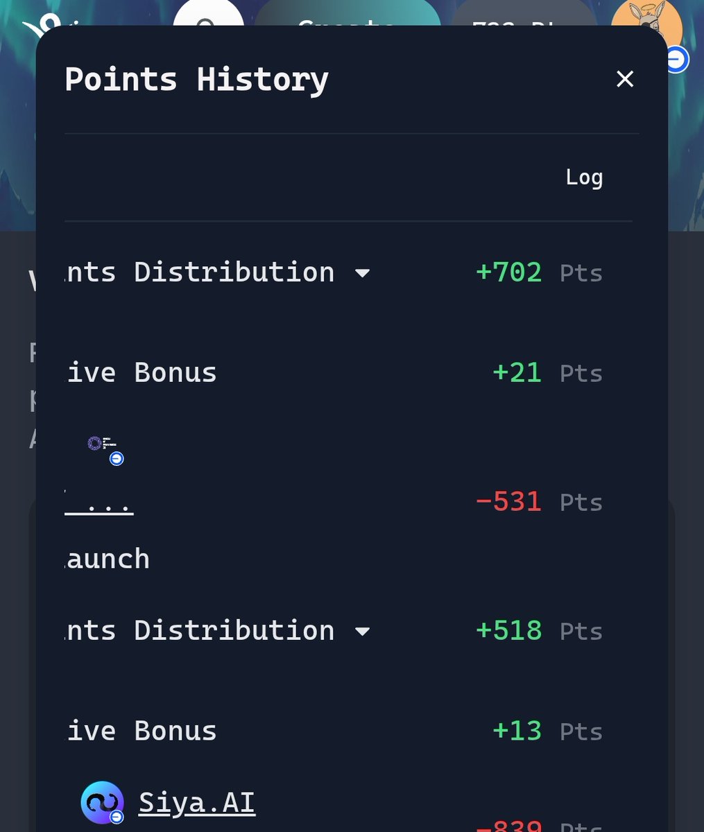 Regan | Blended (@regansol_web3) on Twitter photo Daily Updates of <a href="/virtuals_io/">Virtuals Protocol</a> Points! π₯π
Yapping Points:
I'm quite happy to see the points i got from yaping have increased a bit. honestly, i have no idea how this can be increased since I haven't been posting much lately.
DAB Points:
After consistently earning 13 DAB Daily Updates of <a href="/virtuals_io/">Virtuals Protocol</a> Points! π₯π
Yapping Points:
I'm quite happy to see the points i got from yaping have increased a bit. honestly, i have no idea how this can be increased since I haven't been posting much lately.
DAB Points:
After consistently earning 13 DAB