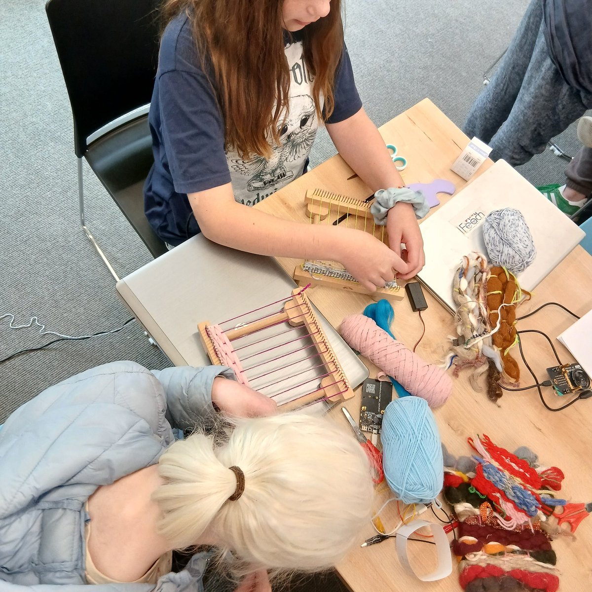 FeachIreland's tweet image. Having a lovely day coding with 10 Young VI teens and their families. Thanks to @declancabra Emily Giles, @tcddublin @Researchirel