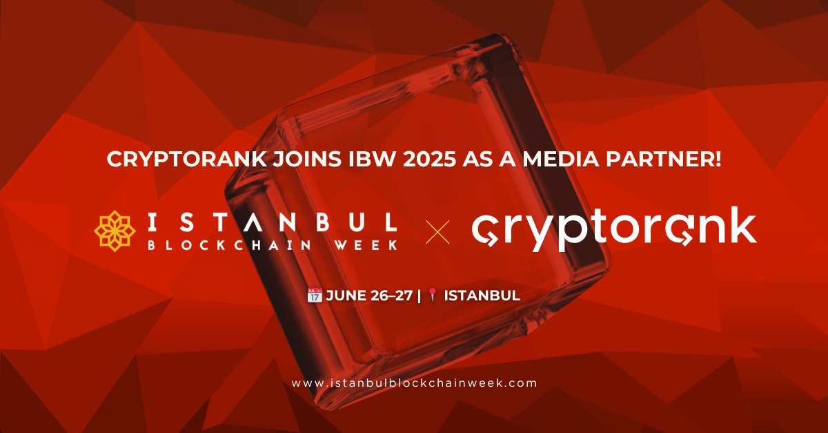 Istanbul Blockchain Week (@istanbulblockwk) on Twitter photo 💥 Media Partner Announcement!
We’re excited to welcome CryptoRank (<a href="/CryptoRank_io/">CryptoRank.io</a>) as an official Media Partner for #IBW2025! 📰🔥
Bringing IBW 2025 straight to you—live from Istanbul!
📍 June 26–27, 2025 | Istanbul
🎟️ Secure your ticket now for 40% OFF (with code IBW40): 💥 Media Partner Announcement!
We’re excited to welcome CryptoRank (<a href="/CryptoRank_io/">CryptoRank.io</a>) as an official Media Partner for #IBW2025! 📰🔥
Bringing IBW 2025 straight to you—live from Istanbul!
📍 June 26–27, 2025 | Istanbul
🎟️ Secure your ticket now for 40% OFF (with code IBW40):