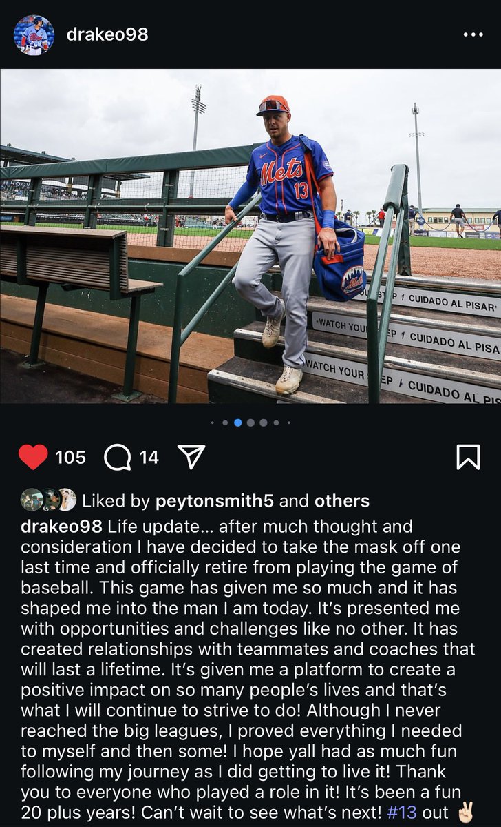 Marcus Sarate (@marcussarate) on Twitter photo 🚨 RETIRED 🚨
Per his Instagram, <a href="/OG_Baseball25/">Orange Grove Bulldogs Baseball</a> Alum Drake Osborn (<a href="/DrakeOsborn/">Drake Osborn</a>) has announced his retirement from professional baseball. He was drafted in 2021 by the Mets in the 19th round. Last played with the DBacks org.
Congrats on a great career!
<a href="/SouthTexasHigh1/">South Texas High School Baseball</a> 🚨 RETIRED 🚨
Per his Instagram, <a href="/OG_Baseball25/">Orange Grove Bulldogs Baseball</a> Alum Drake Osborn (<a href="/DrakeOsborn/">Drake Osborn</a>) has announced his retirement from professional baseball. He was drafted in 2021 by the Mets in the 19th round. Last played with the DBacks org.
Congrats on a great career!
<a href="/SouthTexasHigh1/">South Texas High School Baseball</a>