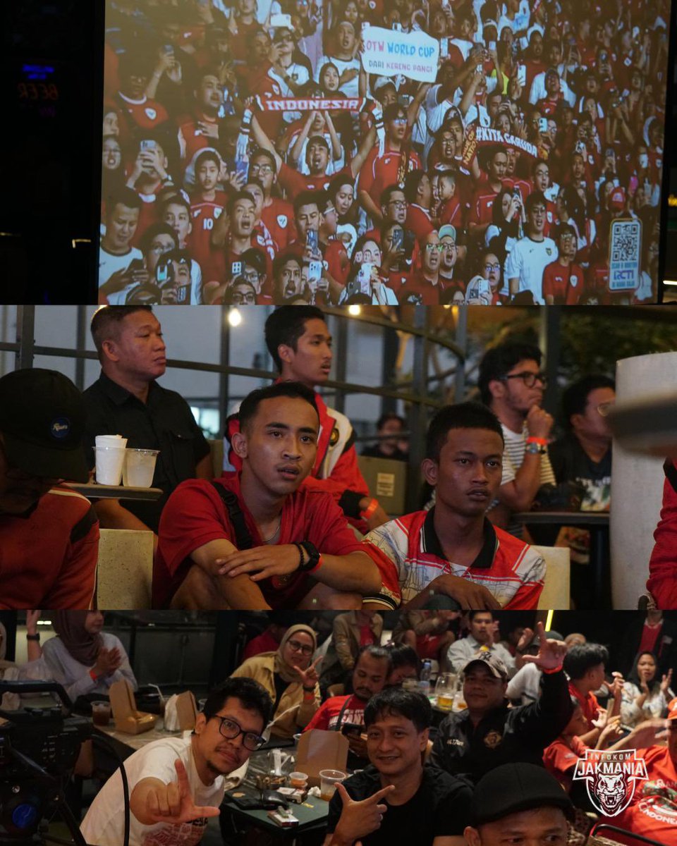 the Jakmania (@infokomjakmania) on Twitter photo Galeri foto nonton bareng kualifikasi Piala Dunia, Indonesia vs China. 
#InfokomJakmania
#PersijaSelamanya Galeri foto nonton bareng kualifikasi Piala Dunia, Indonesia vs China. 
#InfokomJakmania
#PersijaSelamanya