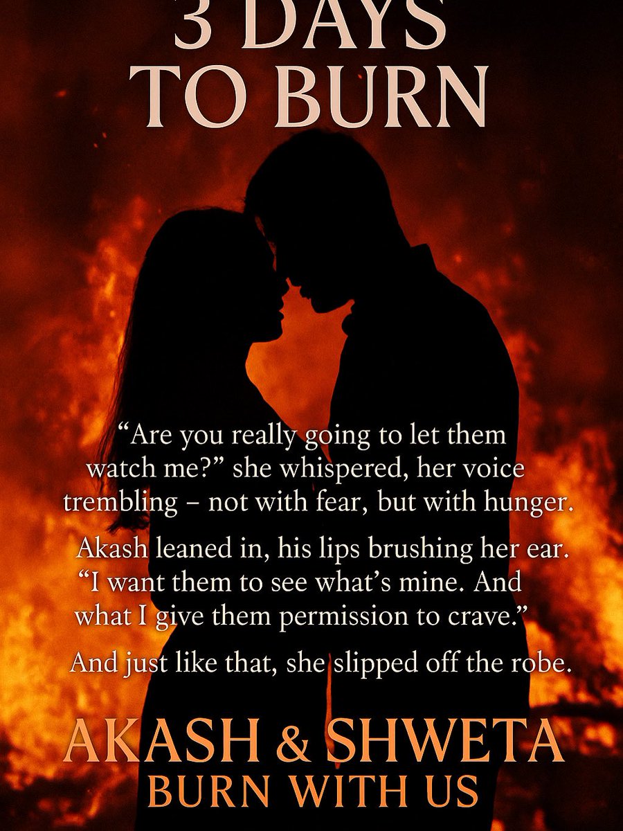 Harsh966978's tweet photo. 🔥 3 DAYS TO BURN

Silhouettes. Secrets. Sin.
They were lovers. Now, they’re a story the world will crave.
📖 Akash &amp; Shweta: Burn With Us
Launching on Kindle in 3 days.
#EroticFiction #KindleReads #IndianErotica #SpicyBooks #SinfulWriter #DarkRomance https://t.co/TijZhYqJsP