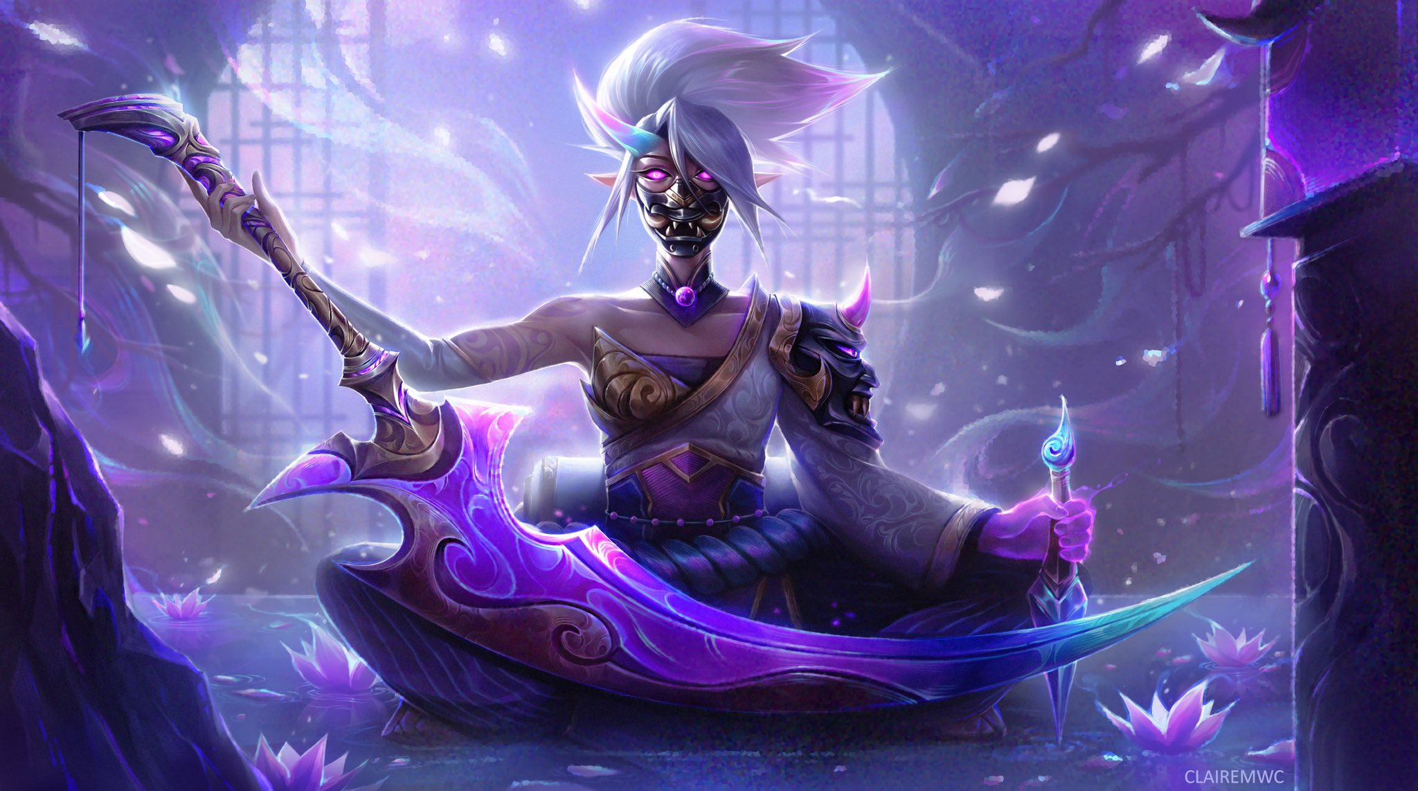 Akali Splash Art Update League Of Legends' New Champion Nilah