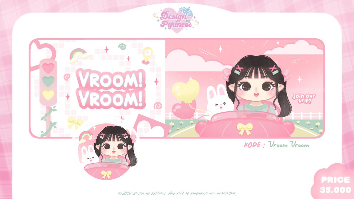 pyrinces's tweet photo. 𐙚 ˚⋆a repost would be appreciated!

yuhuu! ceby bawa leot chibi "Vroom Vroom" yg bisa langsung kamu take sekarang ya.., sung DM yg mauk
kode cek ALT✨🌸

✰ : free retext 
✰ : no recolor
✰ : avail size wabis 
#zonaba #zonauang https://t.co/aTcTASl3gk