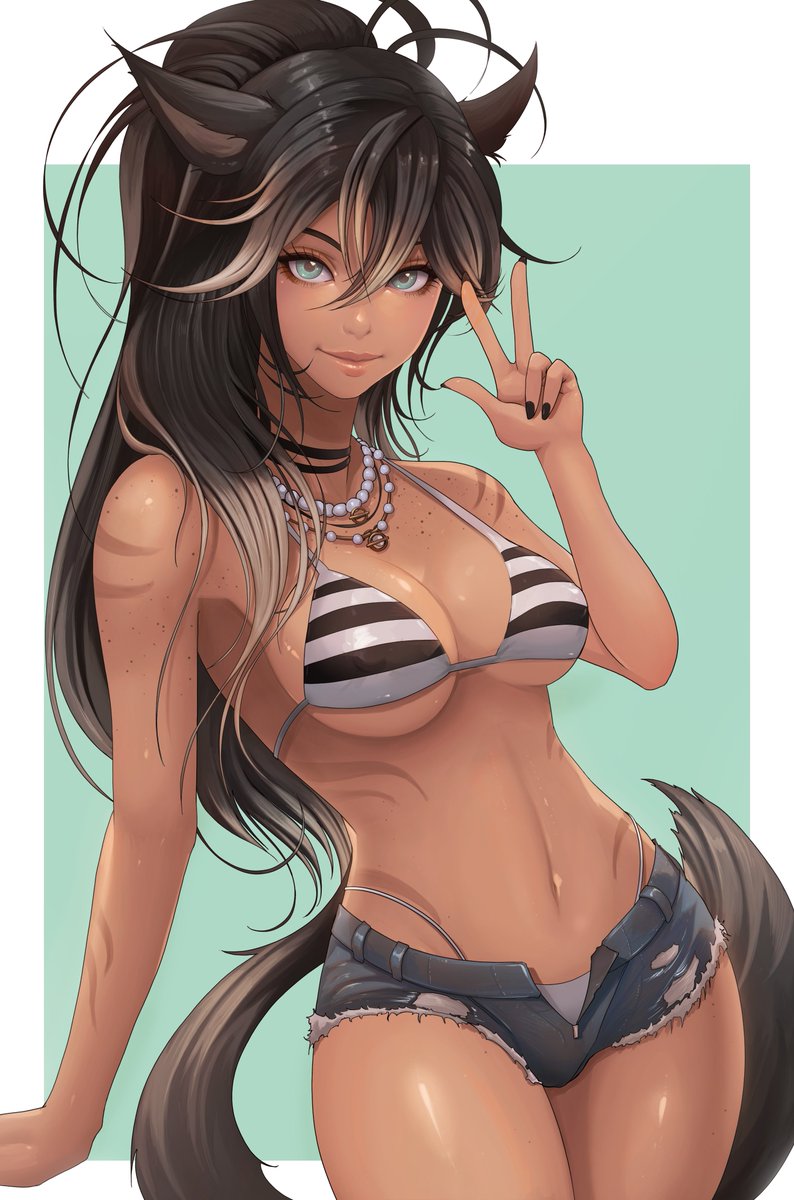 Nalala_ffxiv's tweet image. miqo commission 🤗🤗