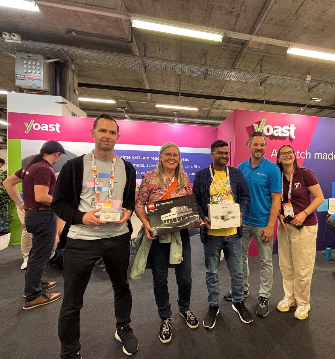 yoast's tweet image. 🎉 Big congrats to our @WCEurope raffle winners!
Thanks to everyone who joined the fun at the Yoast & @Bluehost booth, you made it amazing! 💜
#Yoast #Bluehost #WCEU25