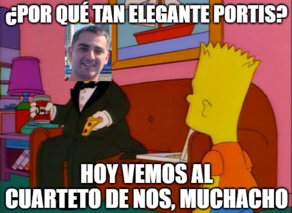 Jajajajajja lo que me manda un amigo. Se vieneeee hoy <a href="/cuartetodenos/">Cuarteto de Nos</a>