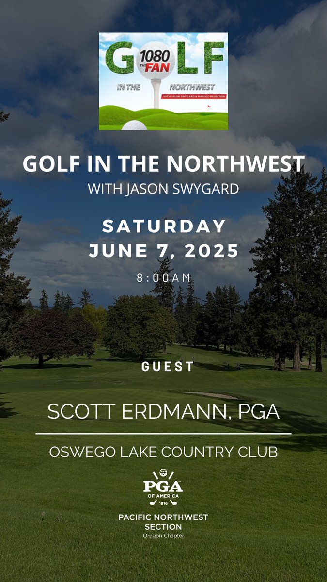 Tune in this morning - Scott Erdmann, Director of Instruction at Oswego Lake CC, talks about his professional victory with <a href="/FANswag/">Jason Swygard</a> at this weeks Callaway Invitational tournament at Arrowhead GC and what’s lies ahead this summer.