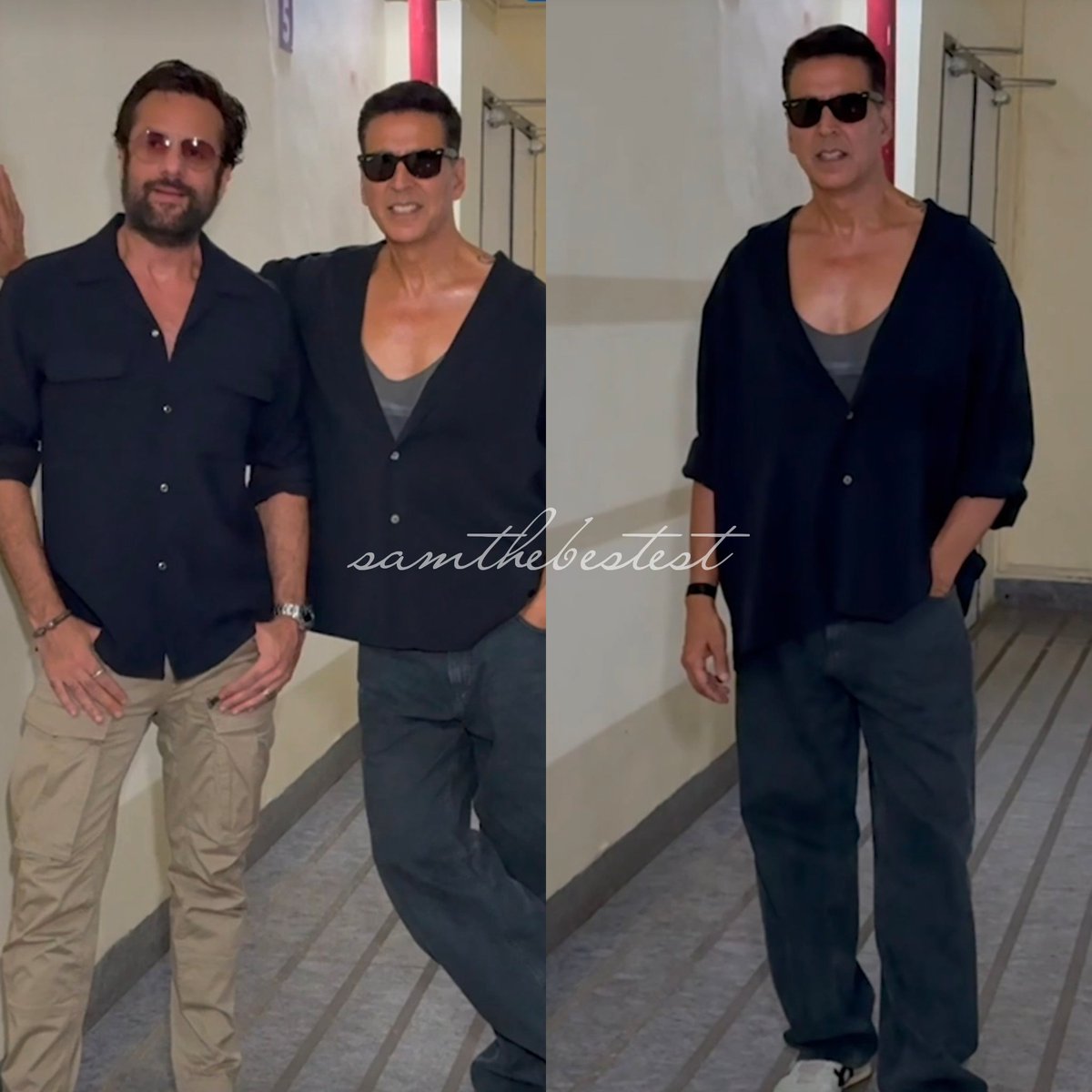 #AkshayKumar and #FardeenKhan at PVR Juhu today