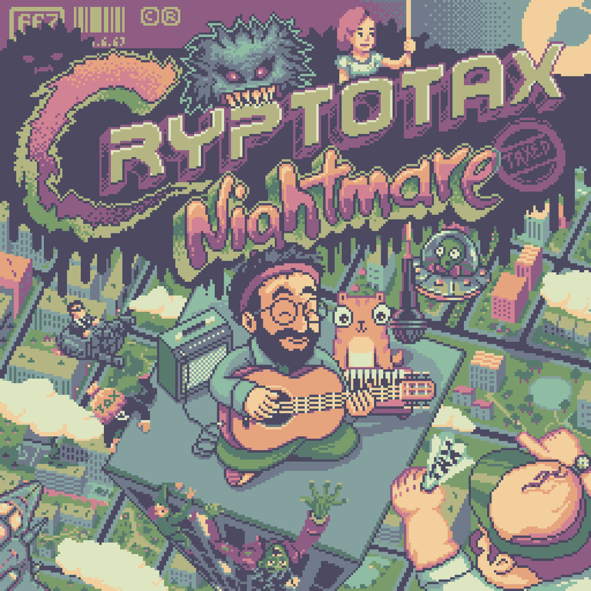 nathansonic's tweet photo. So sweet! Communal pixel painting app @basepaint_xyz commemorating @songadaymann 6000 songs, which just an incredible feat!

https://t.co/dqllq7KtaJ https://t.co/zojXyIqqn2