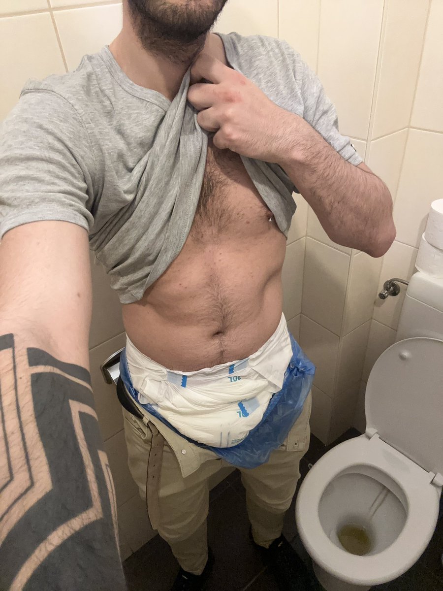 Now at work in diapers, always humiliation and denigration!!! I feel so stupid 😂