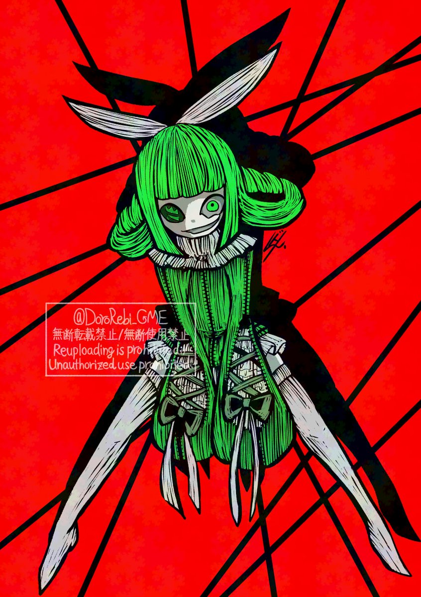 #紙マリ版深夜の真剣お絵描き60分一本勝負
【ブ軍擬人化_5】あ～そびましょ（+15分）