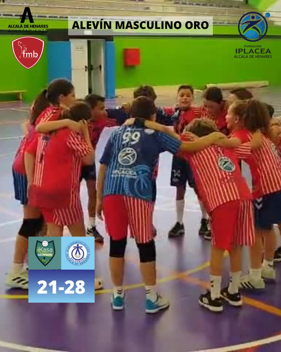 🤾‍♂JORNADA 7/8 JUNIO (ALEV MASC ORO)

➡SEMIFINALES
🔵CD Iplacea 28
🆚BM Ikasa 21

➡Tras un partidazo, nuestros alevines se plantan en la final de copa. Ahora, a esperar rival y prepararse para el último gran partido del año.

#vamosipla #balonmanomadrileño