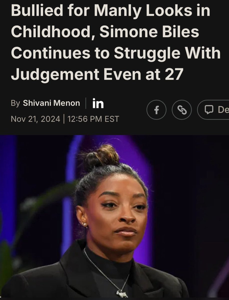 Publius (@ocraziocornpop) on Twitter photo 🚨 HURT PEOPLE HURT PEOPLE: <a href="/Simone_Biles/">Simone Biles</a> is upset for being bullied for being "manly", so she proceeded to bully <a href="/Riley_Gaines_/">Riley Gaines</a> about her body as a 5'5" female swimmer.
Why are "liberals" always so hypocritical? 🚨 HURT PEOPLE HURT PEOPLE: <a href="/Simone_Biles/">Simone Biles</a> is upset for being bullied for being "manly", so she proceeded to bully <a href="/Riley_Gaines_/">Riley Gaines</a> about her body as a 5'5" female swimmer.
Why are "liberals" always so hypocritical?
