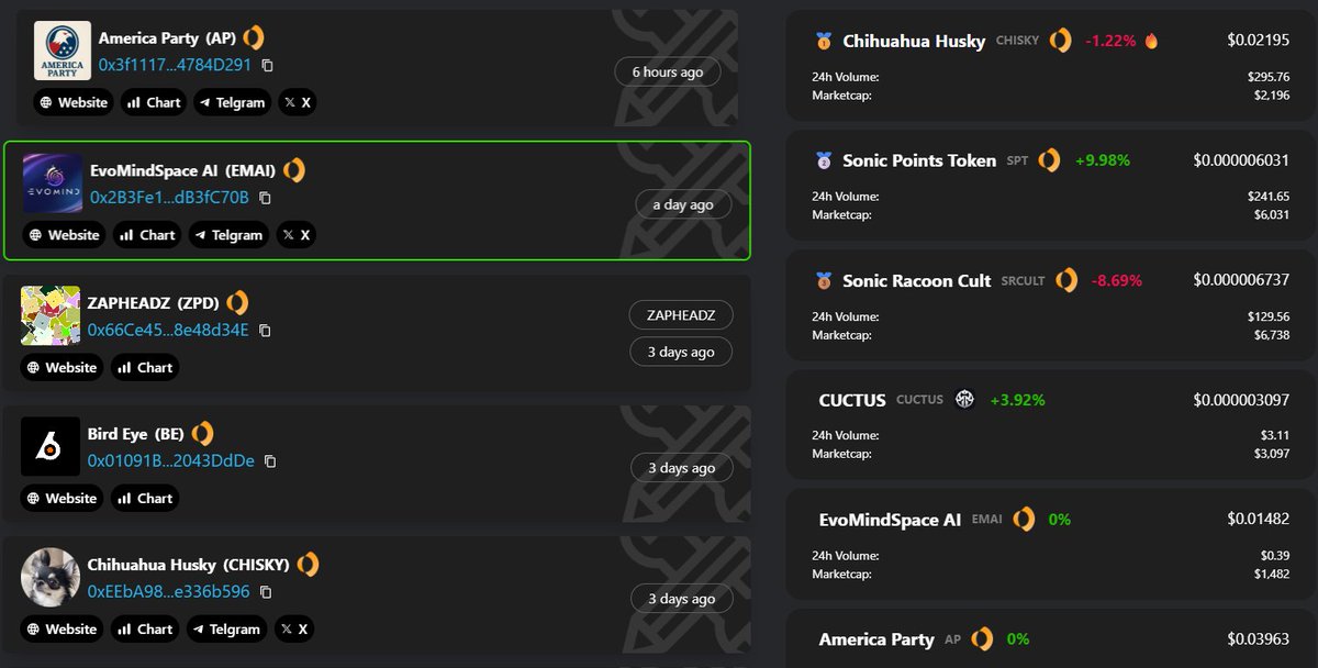 Why $SPIN isn’t just another meme token?

Spinnner is the default launcher of <a href="/SonicLabs/">Sonic</a>  Season 1. It powered 200+ memecoin launches. With no ads, no token, no hype — just pure infra

But now it’s time to tokenize the rails

$SPIN = value capture from deployer attention

If you