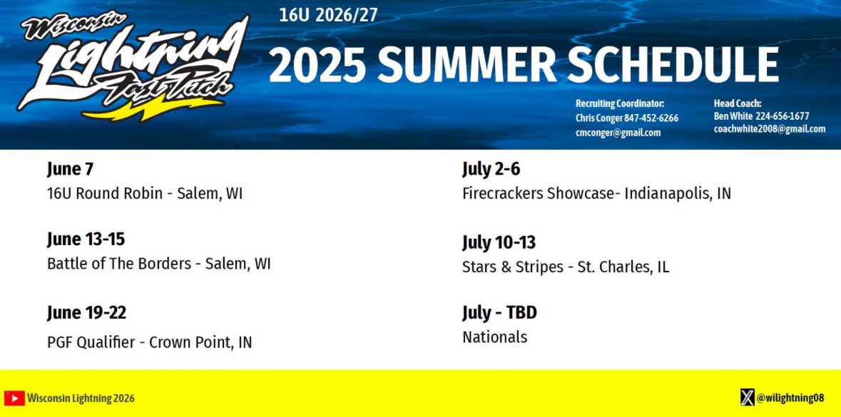 Kara Knop (@karaknop2027) on Twitter photo Super excited to be back with my teammates! I’m looking forward to this upcoming season. We are playing next weekend at the Battle of the Borders in Salem, WI. ⚡️🩵 <a href="/wilightning08/">Wisconsin Lightning 2008</a> <a href="/WI_LightningSB/">WI Lightning SB</a> <a href="/HarvardD50/">Harvard CUSD 50</a> Super excited to be back with my teammates! I’m looking forward to this upcoming season. We are playing next weekend at the Battle of the Borders in Salem, WI. ⚡️🩵 <a href="/wilightning08/">Wisconsin Lightning 2008</a> <a href="/WI_LightningSB/">WI Lightning SB</a> <a href="/HarvardD50/">Harvard CUSD 50</a>