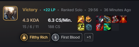 i win 3 games in a raw they add 1 lp

i didn't play the game for 2 days then i win 1 more and i was mvp then i got 22 lp

fix ur game <a href="/RiotSupport/">Riot Games Support</a> <a href="/LeagueOfLegends/">League of Legends</a>