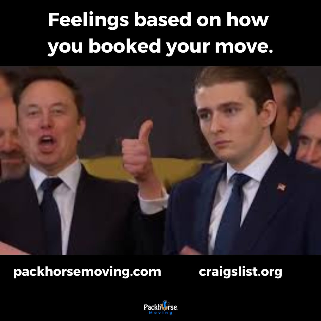 PackhorseMoving's tweet image. Such is life. 😜

#movingmeme #hirethepros #pa
#pickthehorse #packhorsemoving