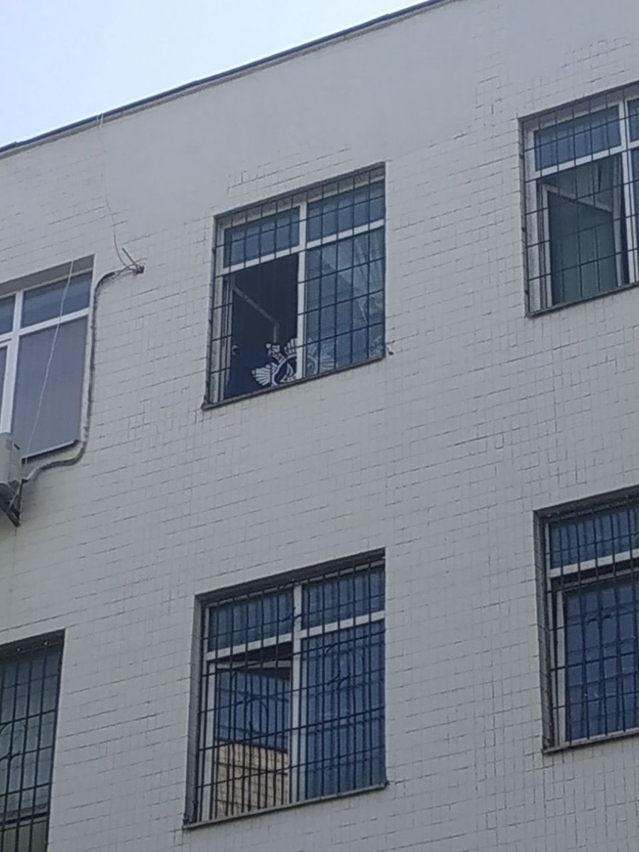 DrnBmbr's tweet image. The spirit of Ukrainians cannot be broken.
The detained protesters against the gay pride parade hung the flag of the national movement right in the pre-trial detention center cell!