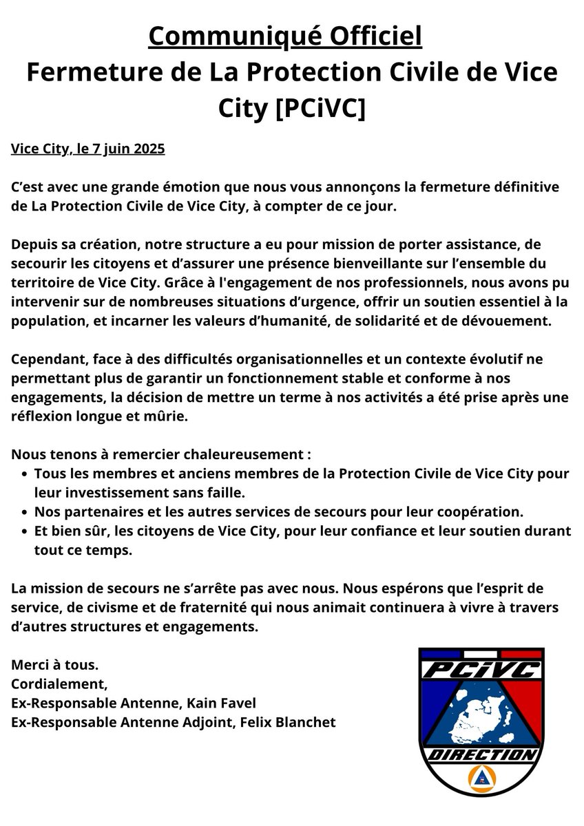 Protection Civile de Vice City (@pcia4l) on Twitter photo 